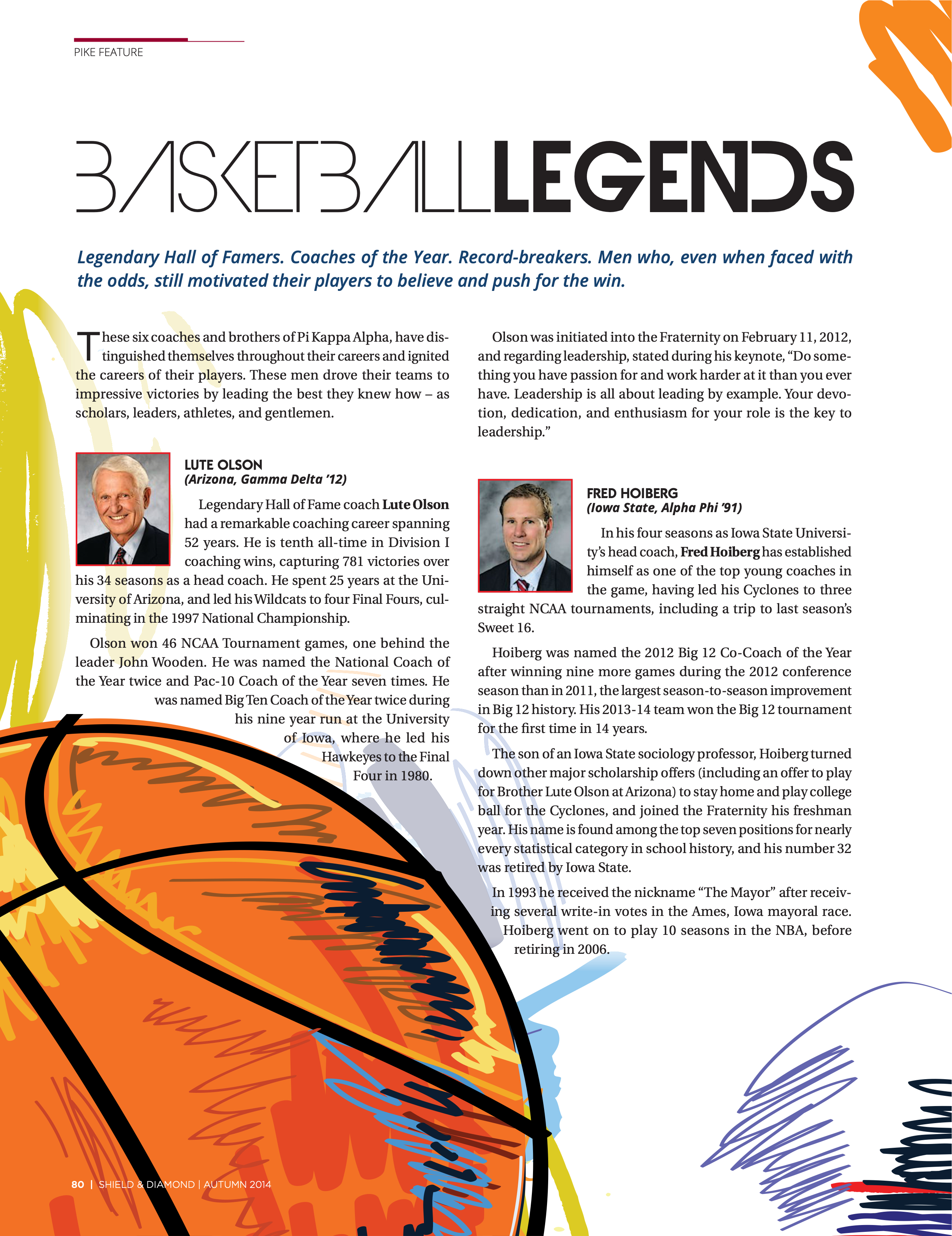 Pike Feature: Basketball Legends, Autumn 2014